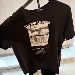 H&M Black Skateboard Graphic Tee